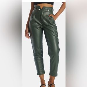 BLANK NYC Pleather High-Waisted Paperbag Pants NWT
